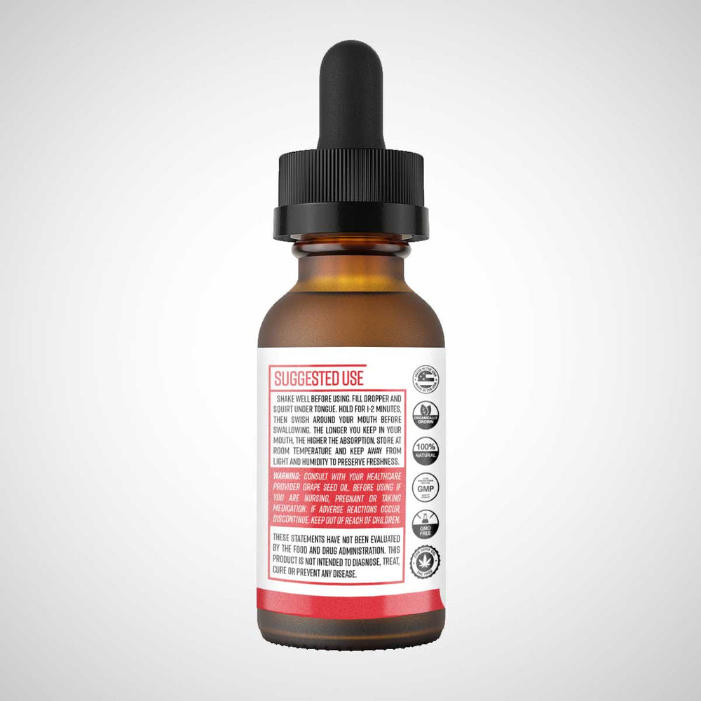 Water Soluble Nano CBD Tinctures - Strawberry Mojito 1000mg